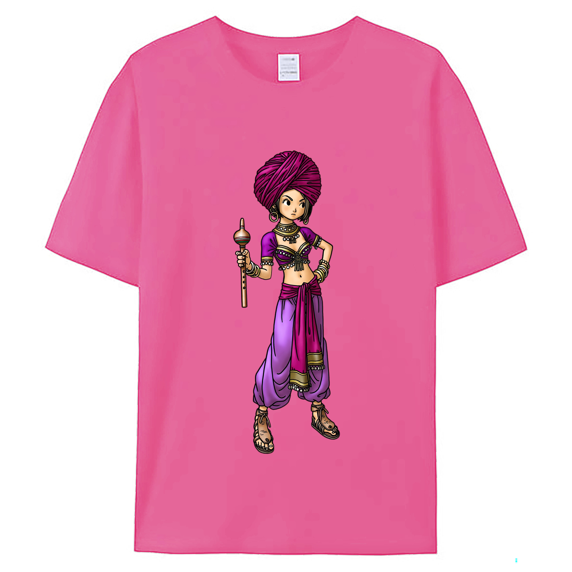 （画像用） ドラゴンクエスト Doragon Kuesuto Dragon Quest レディースカジュアルプリントTシャツ（綿100％）